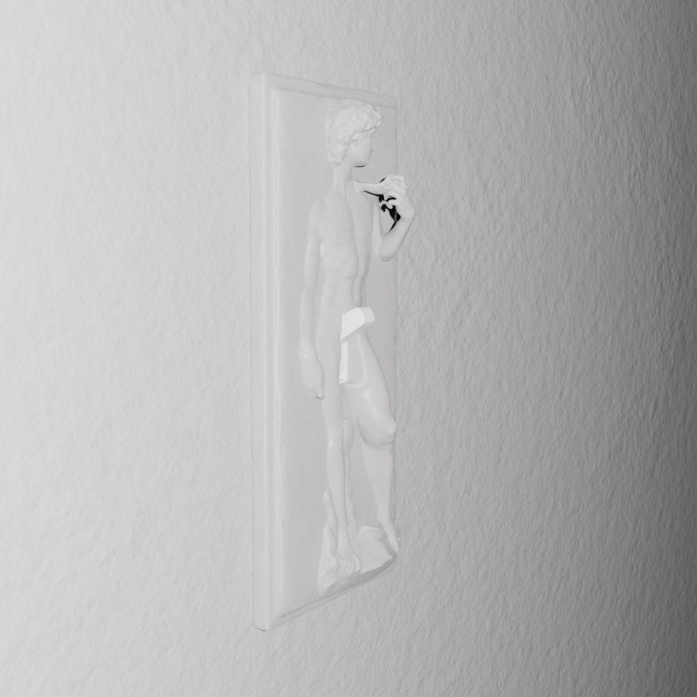 Hung Masterpiece David switch cover