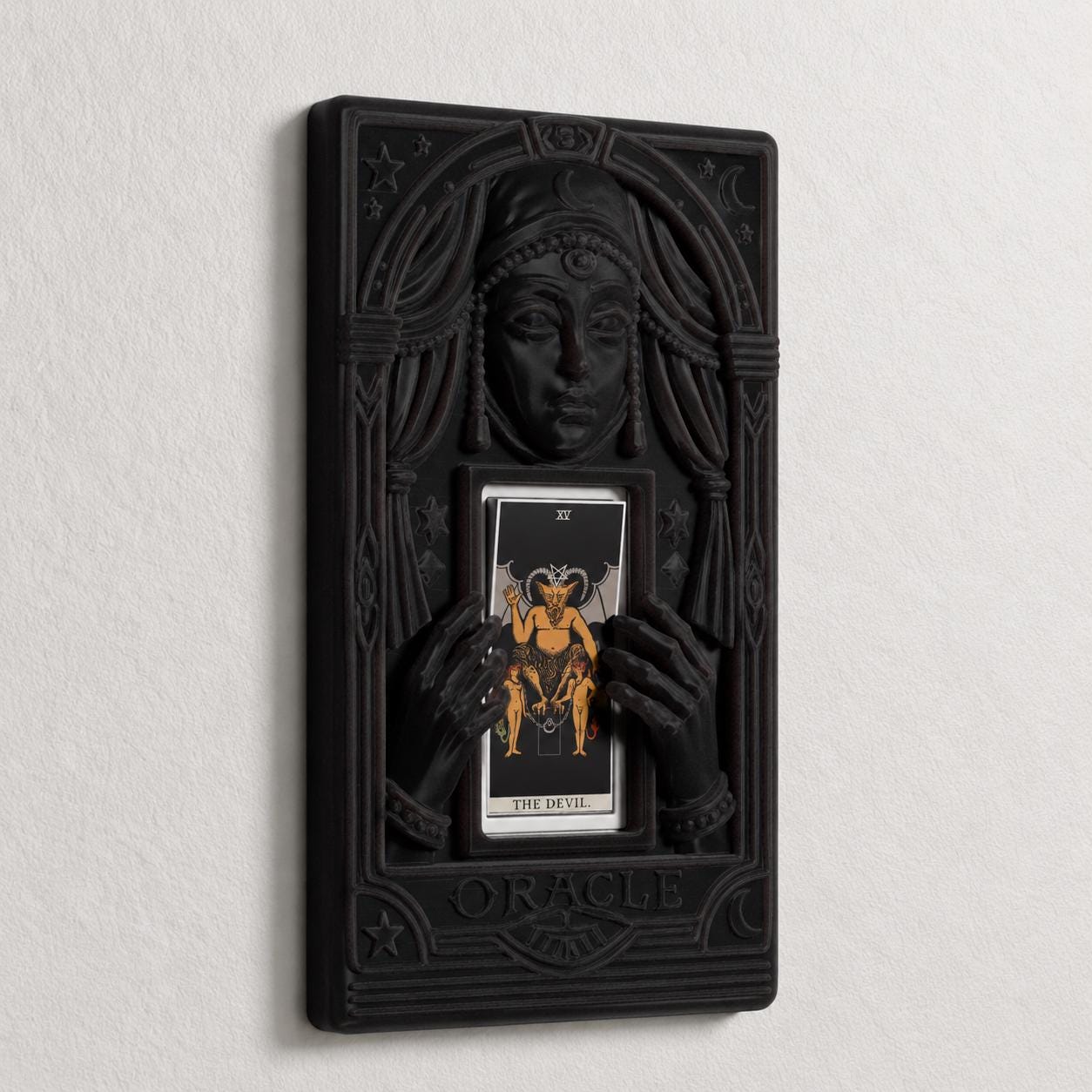 The Oracle switch cover with swappable tarot card stickers