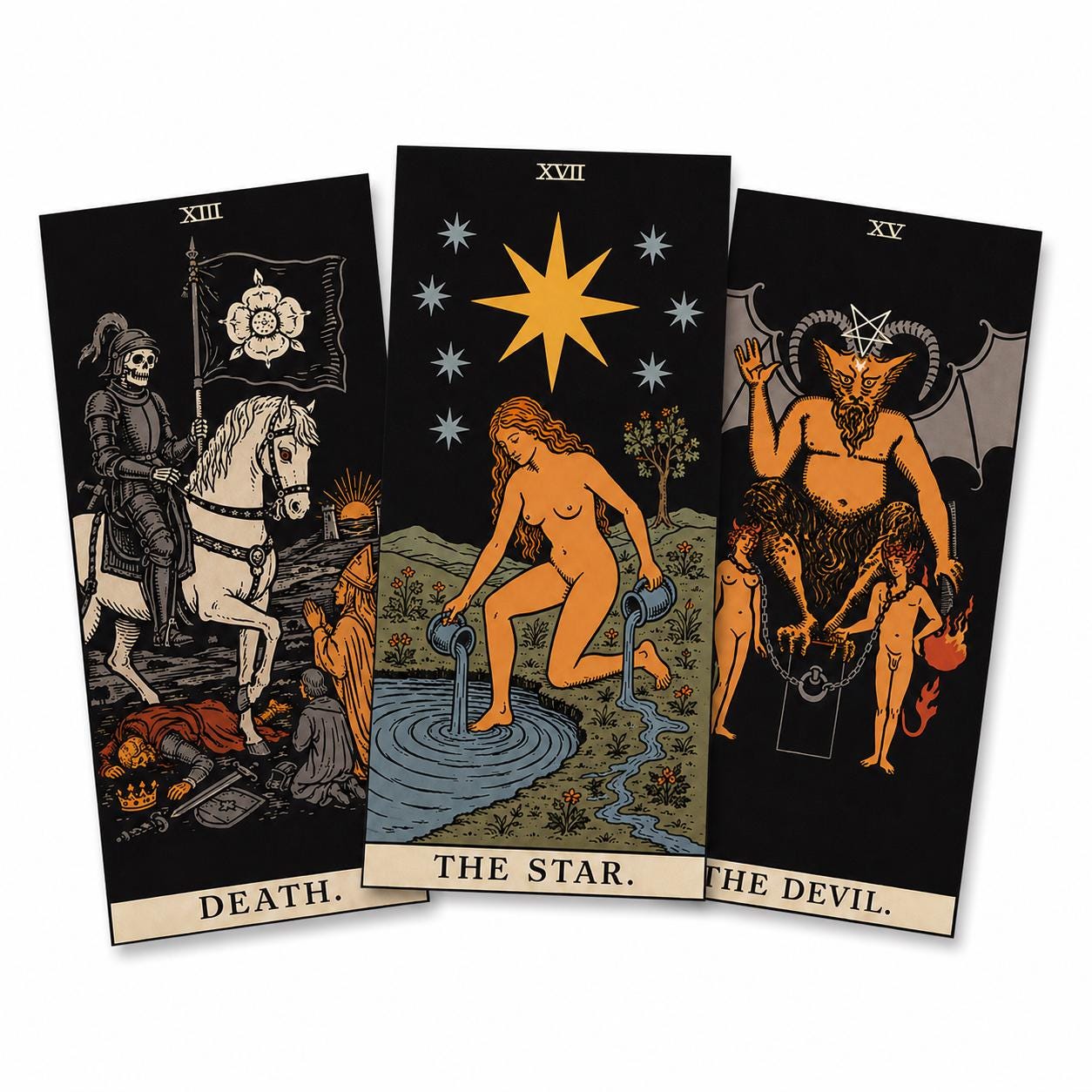 The Oracle tarot switch cover shown on a wall